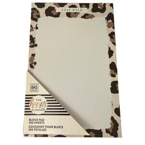 The Happy Planner Stay Wild 100 Sheets Block Pad NEW